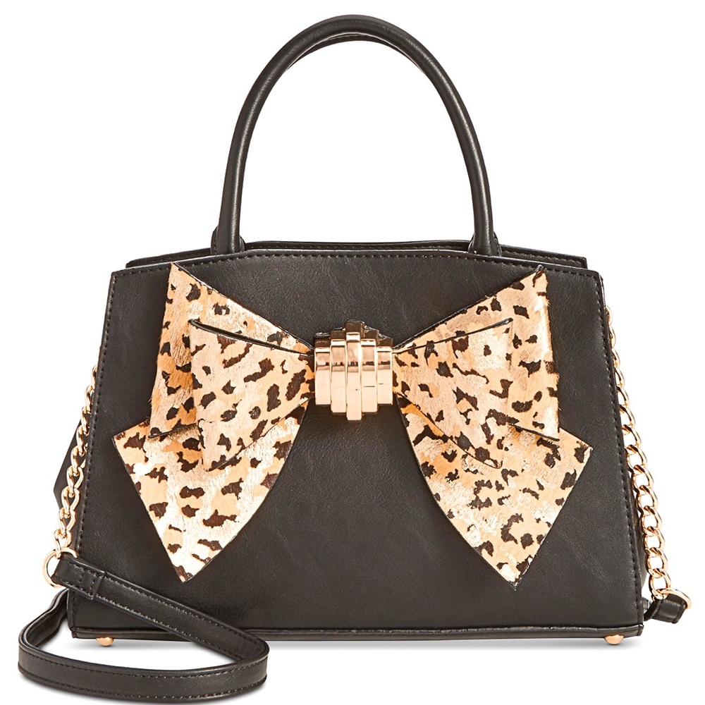 Betsey Johnson Removable Bow Satchel Purse